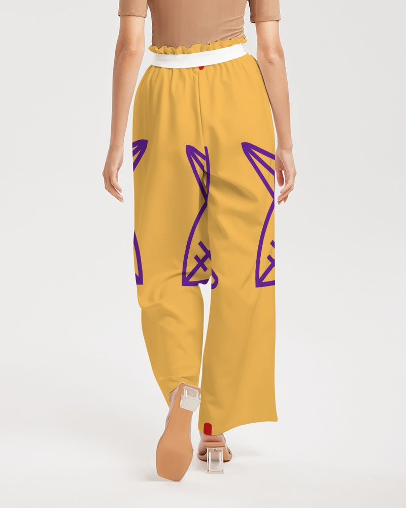 Tribal Gear Women's All-Over Print High-Rise Wide Leg Pants
