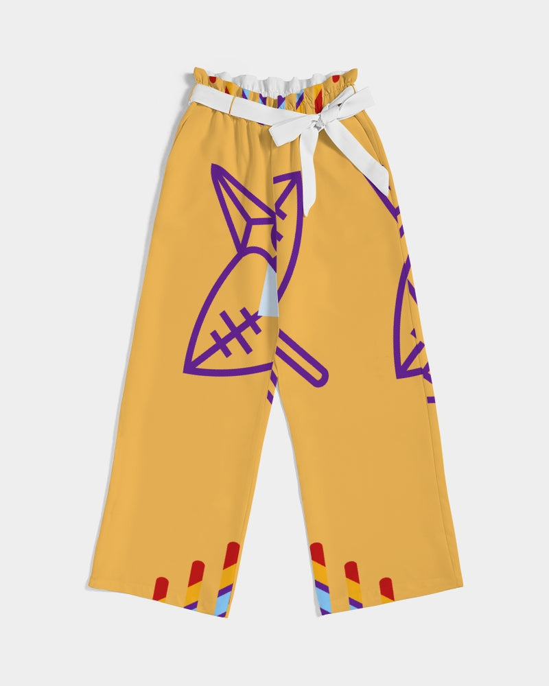 Tribal Gear Women's All-Over Print High-Rise Wide Leg Pants