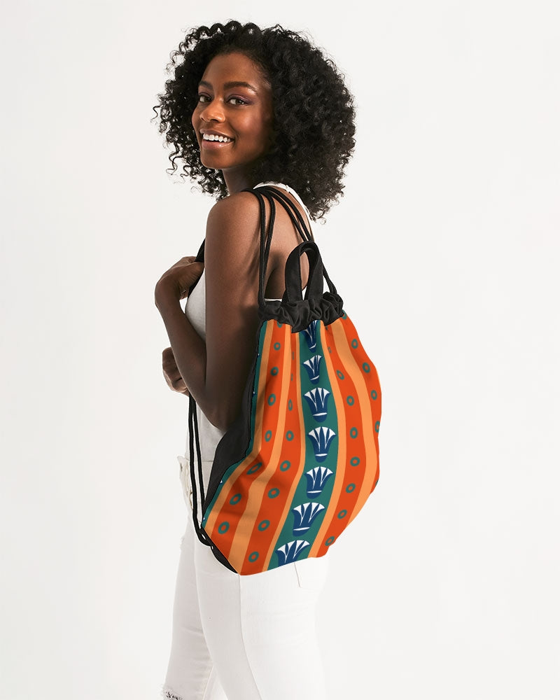 Malawian Urban Traditional Fashion Canvas Drawstring Bag