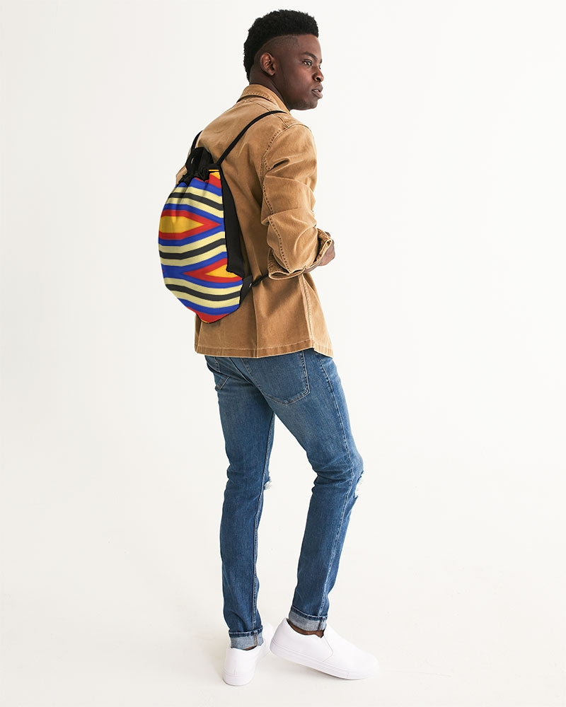 Malawian Traditional Urban Culture Canvas Drawstring Bag