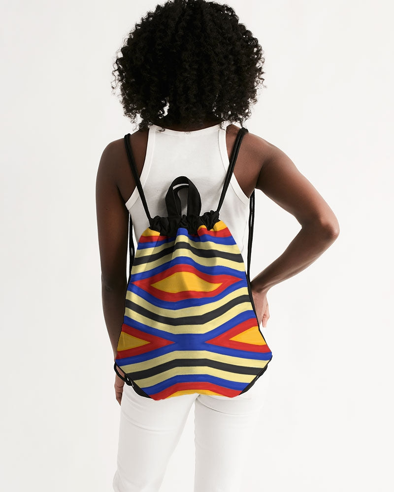 Malawian Traditional Urban Culture Canvas Drawstring Bag