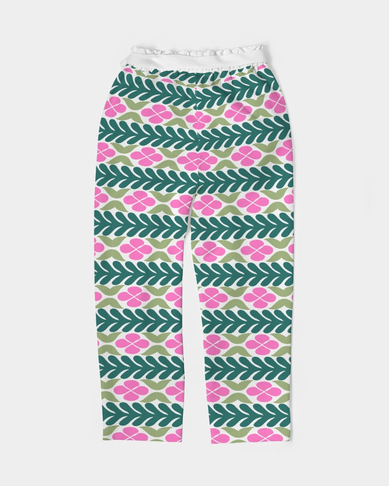 Purp Women's All-Over Print Belted Tapered Pants
