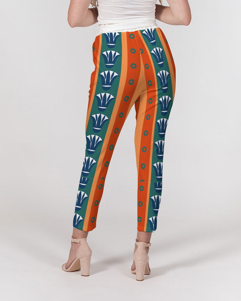 Malawian Urban Traditional Fashion Women's Belted Tapered Pants