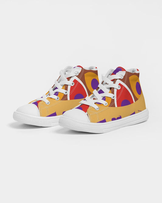 Malawian Urban Traditional Culture Kids Hightop Canvas Shoe
