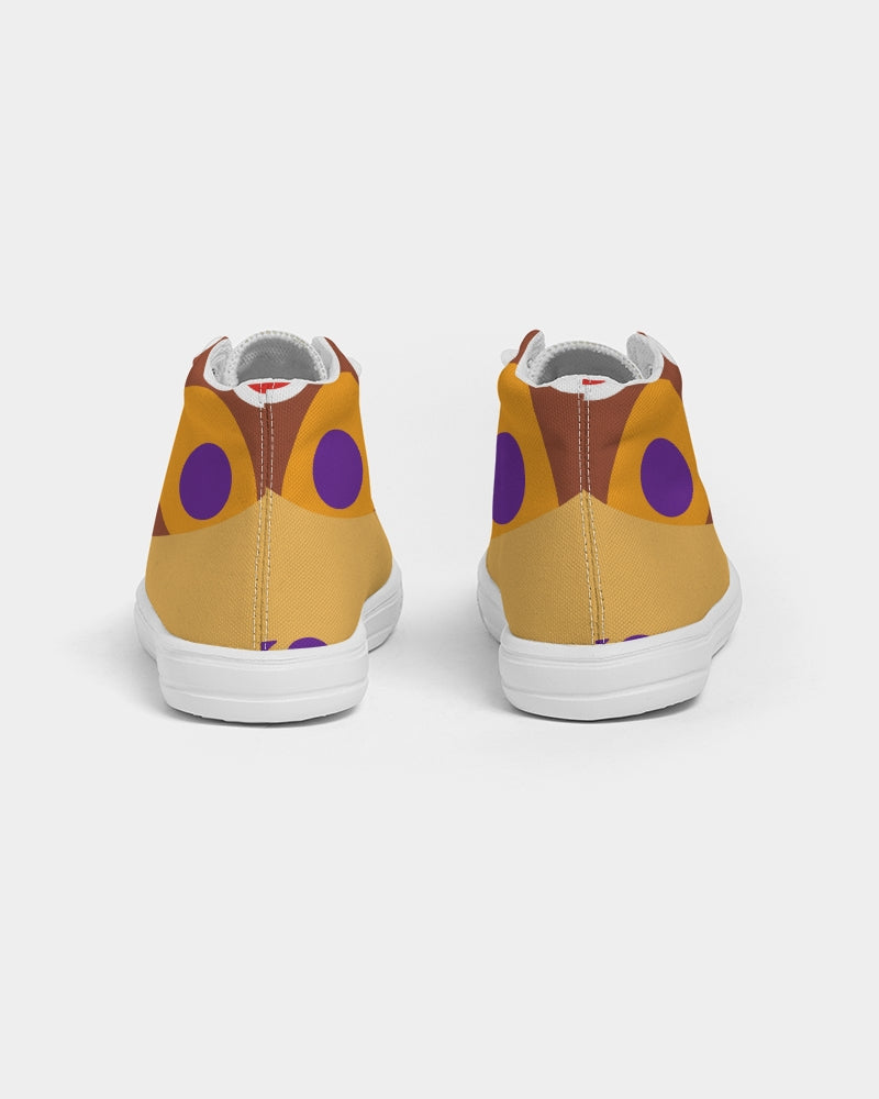 Malawian Urban Traditional Culture Kids Hightop Canvas Shoe
