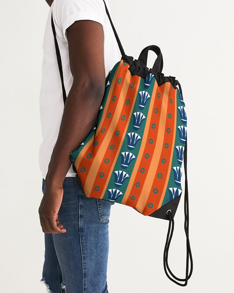 Malawian Urban Traditional Fashion Canvas Drawstring Bag