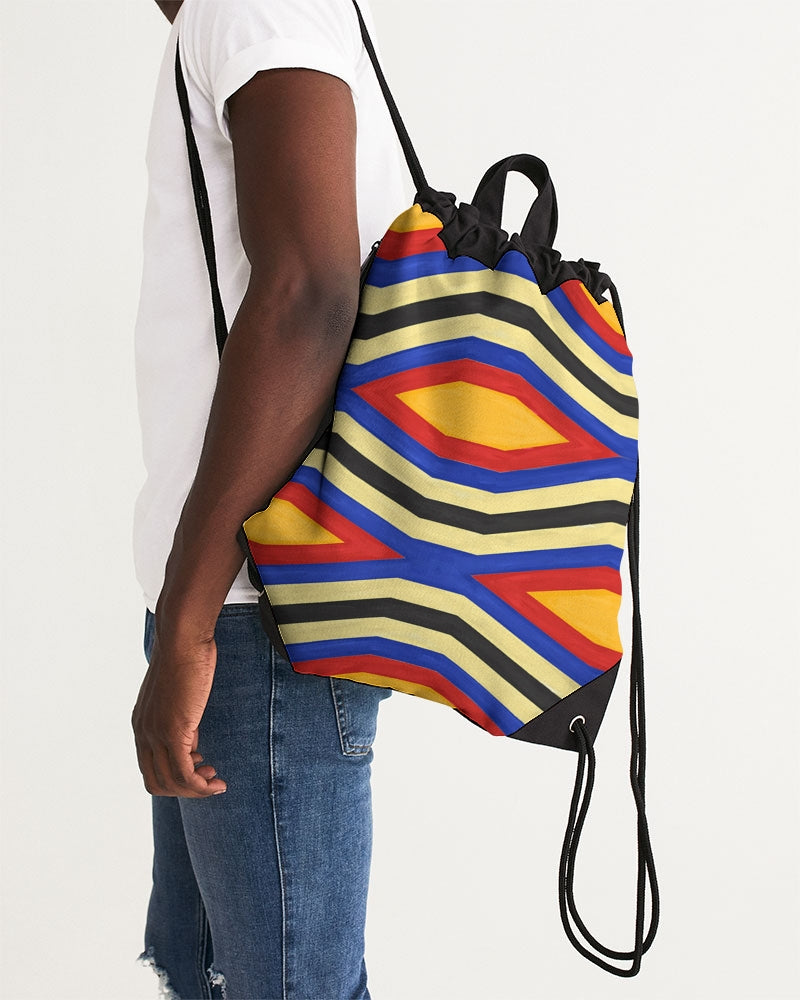 Malawian Traditional Urban Culture Canvas Drawstring Bag