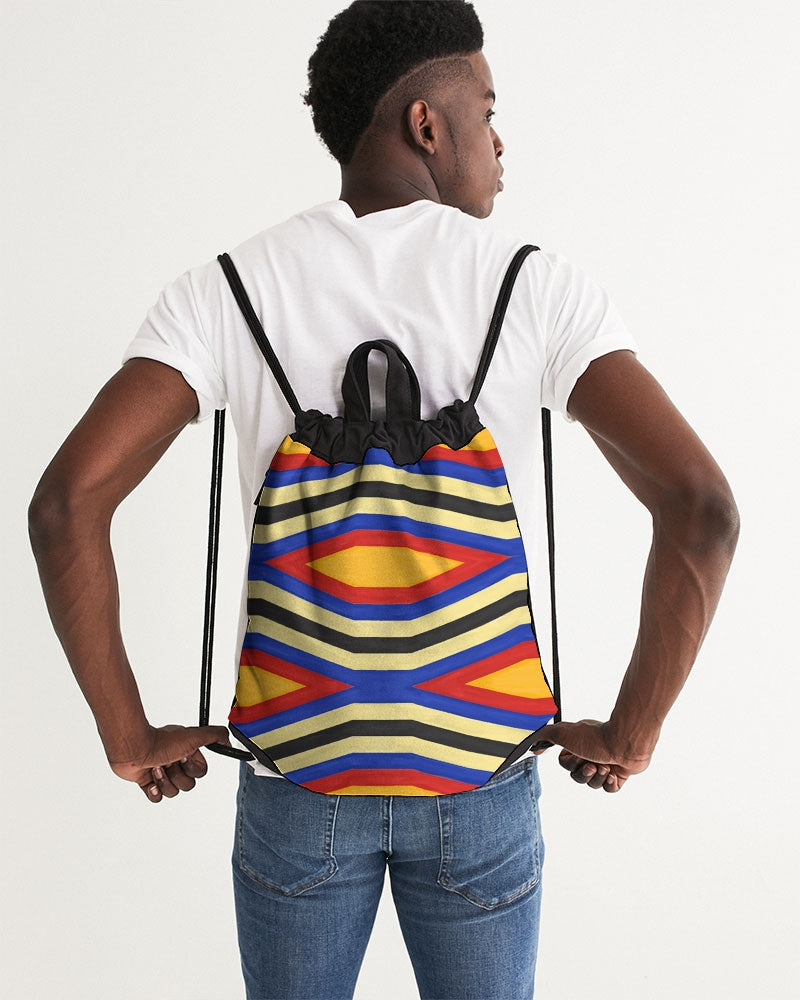 Malawian Traditional Urban Culture Canvas Drawstring Bag