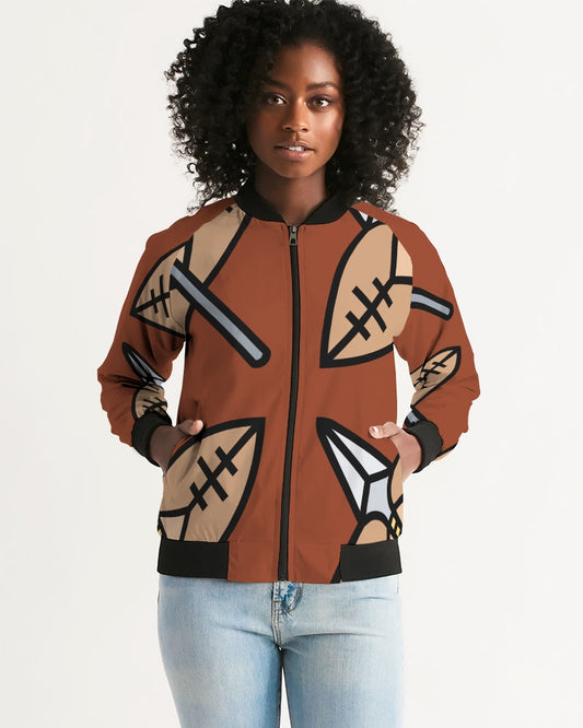 Malawian Urban Traditional Fashion Women's Bomber Jacket